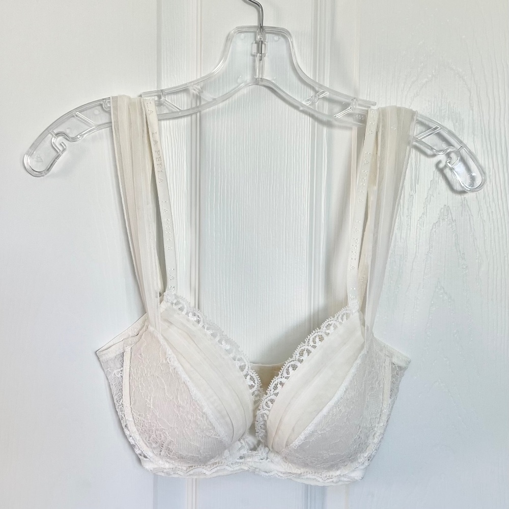 La Perla White Lace Underwire Bra